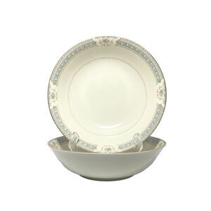 Mikasa “Lexington” Pair of Round Porcelain Serving Bowls 9 1/4”